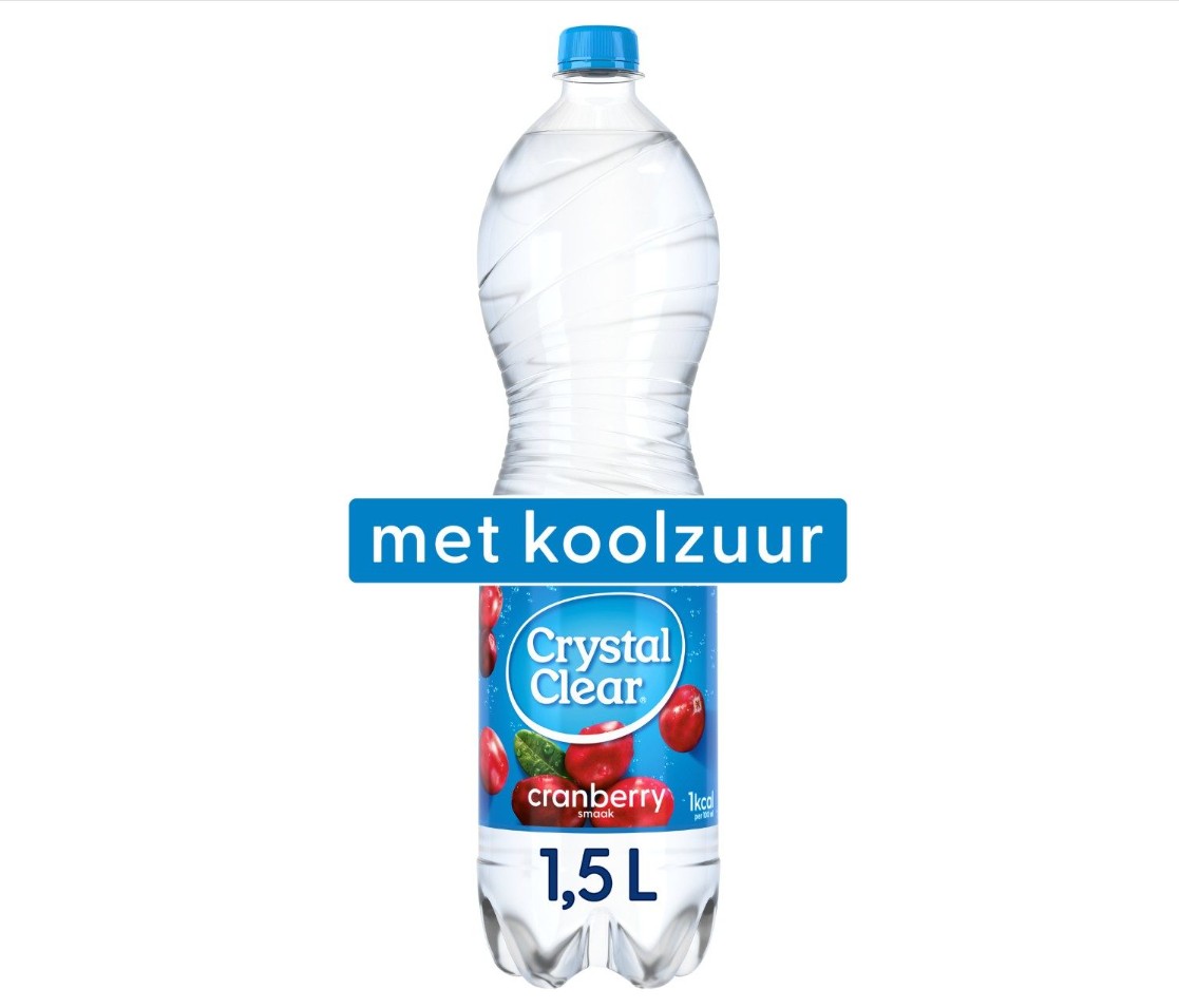 Crystal Clear Cranberry Pet-Fles 6x1,5lt
